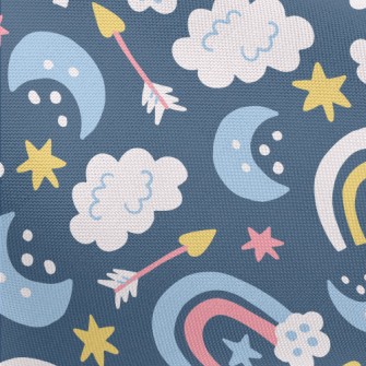 Rainbow At Night Pongee