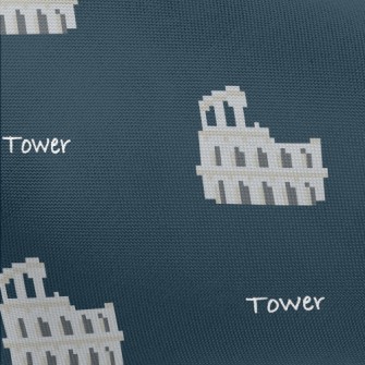 Pixel Style Colosseum Pongee