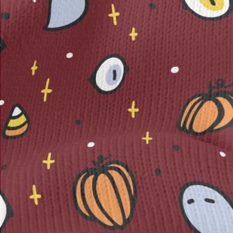 Cute Halloween Elements Stretch Jersey