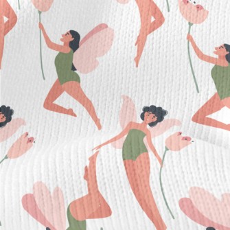 Fairies Dancing With Flowers Stretch Jersey