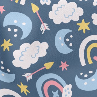 Rainbow At Night Lightweight Cotton Poplin