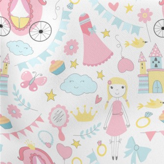 Colorful Fairy Tale World Lightweight Cotton Poplin