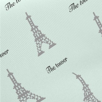 Pixel Wind Tower Midweight Cotton Poplin