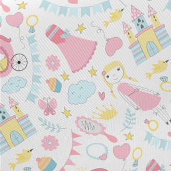 Colorful Fairy Tale World Midweight Cotton Poplin