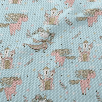 Fairytale Wonderland Princess Birdseye Piqué