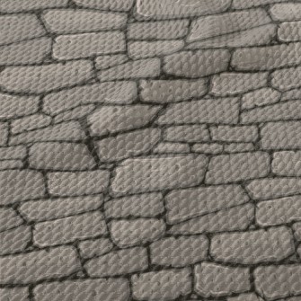 Irregular Stone Wall Birdseye Piqué