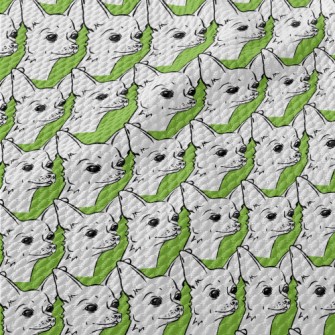 Cute Chihuahua Birdseye Piqué