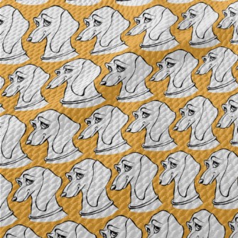 Funny Expression Dachshund Birdseye Piqué