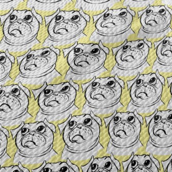Pouting Pug Birdseye Piqué