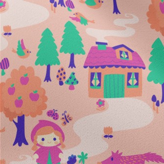 Little Girl In The Forest Chiffon