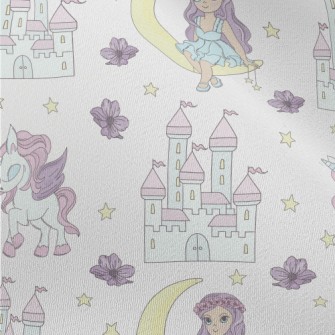 Moon Princess And Unicorn Chiffon