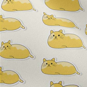 Lying Orange Cat Chiffon