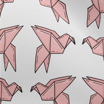 Pink Paper Cranes Chiffon