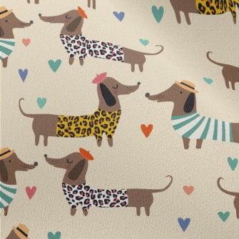 Dressed Up Dachshund Chiffon