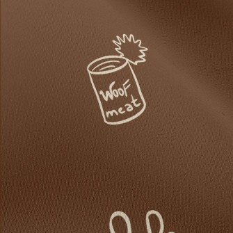 Hand Drawn Dog Food Chiffon