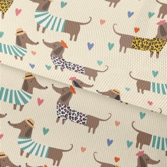 Dressed Up Dachshund Waterproof Oxford