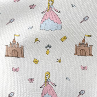 Princess And Castle Waterproof Canvas