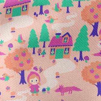 Little Girl In The Forest Waterproof Canvas