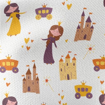 Two Princesses And A Castle Waterproof Canvas
