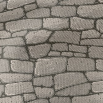Irregular Stone Wall Waterproof Canvas