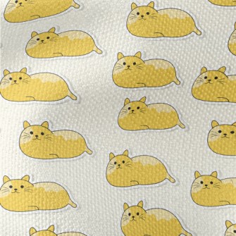 Lying Orange Cat Waterproof Canvas