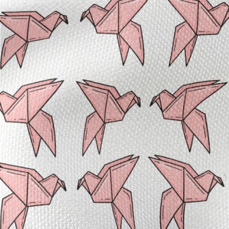 Pink Paper Cranes Waterproof Canvas