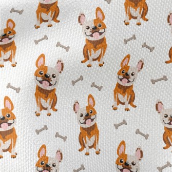 Playful Bulldog Waterproof Canvas