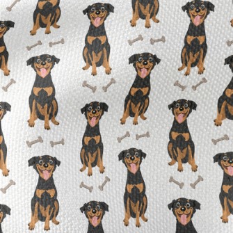 Happy Black Hound Waterproof Canvas