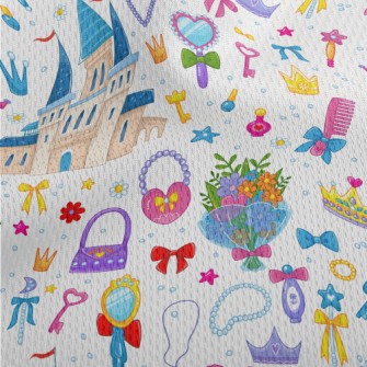 Princess Jewelry And Castle Athletic Mesh Flat Back