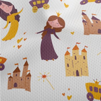 Two Princesses And A Castle Athletic Mesh Flat Back