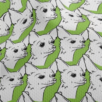 Cute Chihuahua Athletic Mesh Flat Back