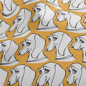 Funny Expression Dachshund Athletic Mesh Flat Back