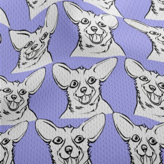 Funny Dog With Tongue Out Athletic Mesh Flat Back