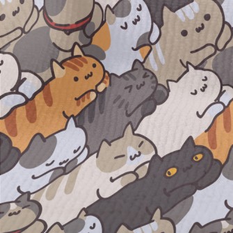 Cartoon Cat Stacking Terry