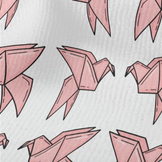 Pink Paper Cranes Terry
