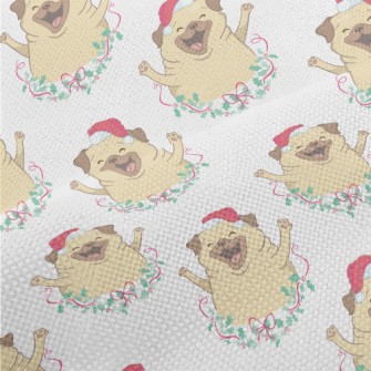 Merry Christmas Puppy Performance Linen