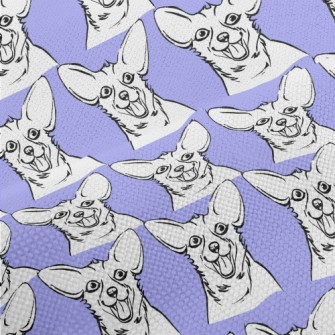 Funny Dog With Tongue Out Performance Linen