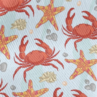Crab And Starfish Standard Corduroy