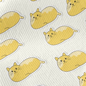 Lying Orange Cat Standard Corduroy