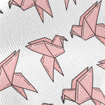 Pink Paper Cranes Standard Corduroy