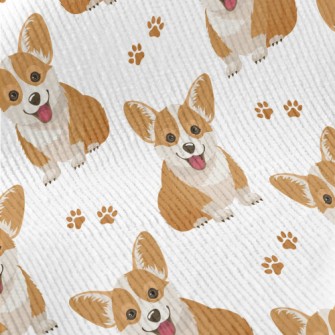 Smiling Corgi Standard Corduroy