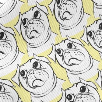 Pouting Pug Standard Corduroy