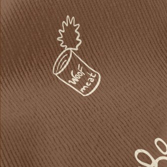 Hand Drawn Dog Food Standard Corduroy