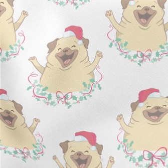 Merry Christmas Puppy Stretch Ponte
