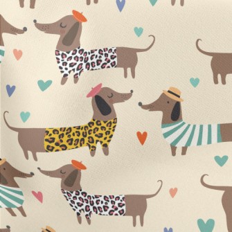 Dressed Up Dachshund Stretch Ponte