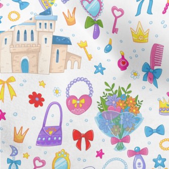 Princess Jewelry And Castle Micro Fleece