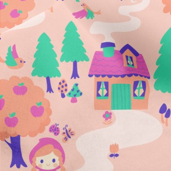 Little Girl In The Forest Micro Fleece