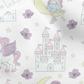 Moon Princess And Unicorn Micro Fleece
