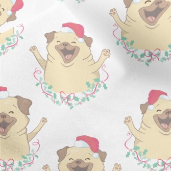 Merry Christmas Puppy Micro Fleece