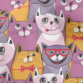 Colorful Cat Doodle Micro Fleece